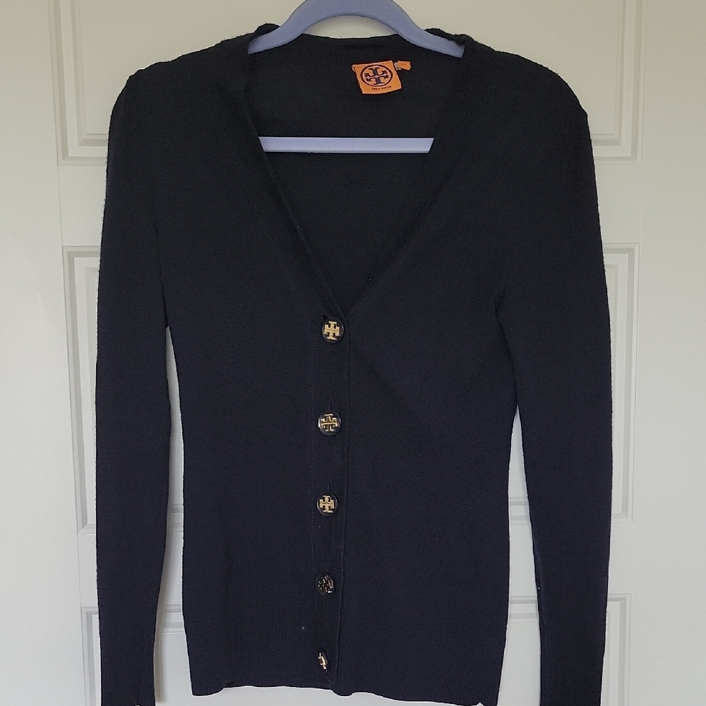 Tory Burch Black Knit Cardigan
